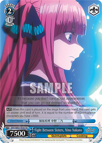 Fight Between Sisters, Nino Nakano - 5HY/W83-TE34 - Trial Deck available at 401 Games Canada