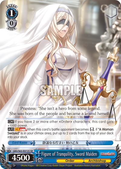 Figure of Tranquility, Sword Maiden - GBS/S63-E072S - Super Rare available at 401 Games Canada