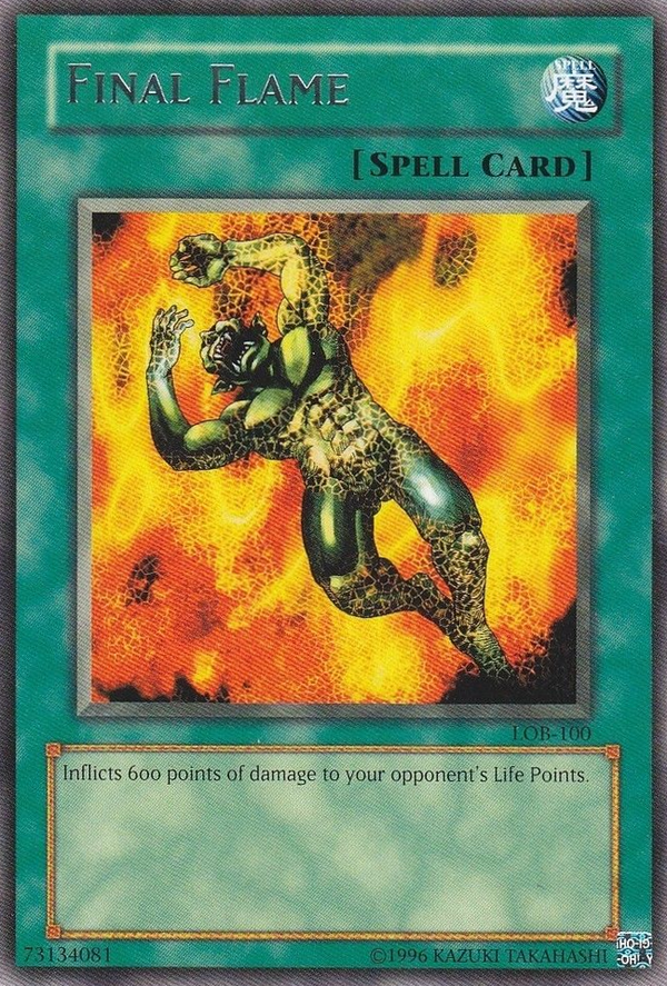 Final Flame - LOB-100 - Rare - Unlimited available at 401 Games Canada
