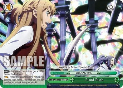 Final Push - SAO/S100-E055 - Climax Rare available at 401 Games Canada