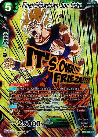 Final Showdown Son Goku - TB3-035 - Special Rare (SPR) available at 401 Games Canada