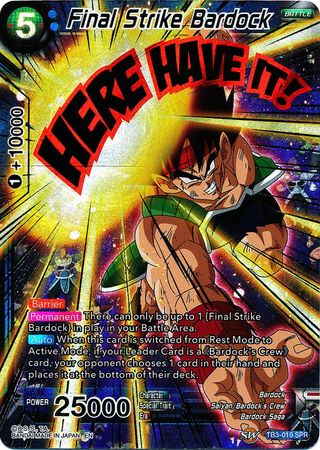 Final Strike Bardock (SPR) available at 401 Games Canada