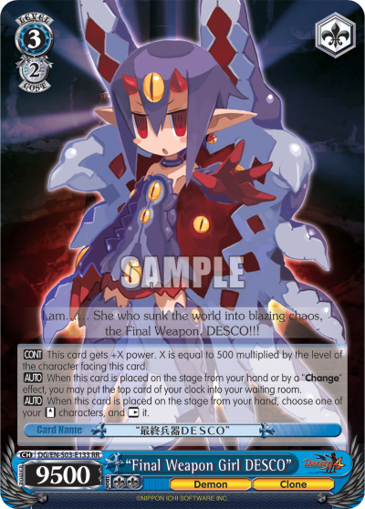 "Final Weapon Girl DESCO" - DG/EN-S03-E133 - Double Rare available at 401 Games Canada