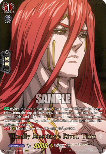 Finally Meeting a Rival, Thor - D-TB02/RGR48 - Ragnarok Rare available at 401 Games Canada