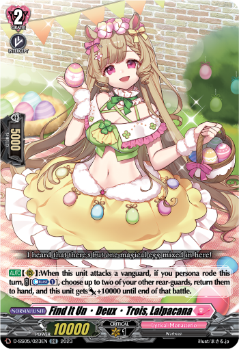 Find It Un•Deux•Trois, Lalpacana - D-SS05/023 - Double Rare available at 401 Games Canada