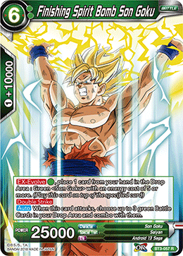 Finishing Spirit Bomb Son Goku - BT3-057 - Rare available at 401 Games Canada