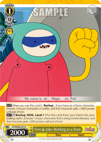 Finn & Jake: Working as a Team - AT/WX02-013 - Uncommon available at 401 Games Canada