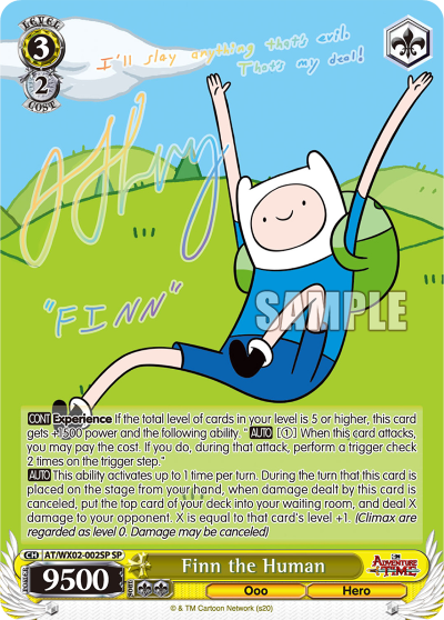 Finn the Human - AT/WX02-002SP - Special Rare available at 401 Games Canada