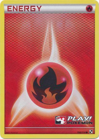 Fire Energy - 106/114 - Play! Pokemon Promo available at 401 Games Canada