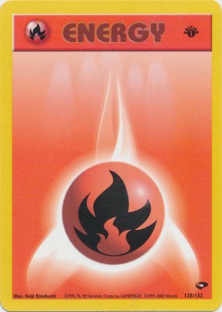 Fire Energy - 128/132 - Common - 1st Edition available at 401 Games Canada