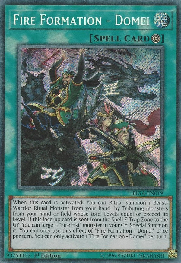 Fire Formation - Domei - FIGA-EN019 - Secret Rare - 1st Edition available at 401 Games Canada