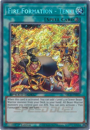 Fire Formation - Tenki - SBCB-EN057 - Secret Rare - 1st Edition available at 401 Games Canada