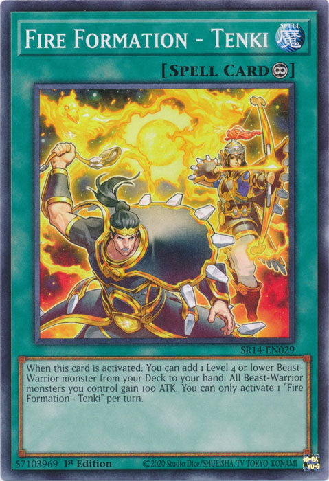 Fire Formation - Tenki - SR14-EN029 - Common - 1st Edition available at 401 Games Canada