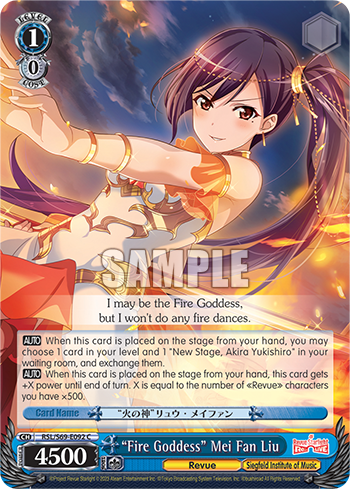 "Fire Goddess" Mei Fan Liu - RSL/S69-E092 - Common available at 401 Games Canada