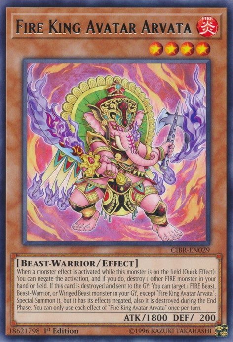 Fire King Avatar Arvata - CIBR-EN029 - Rare - 1st Edition available at 401 Games Canada
