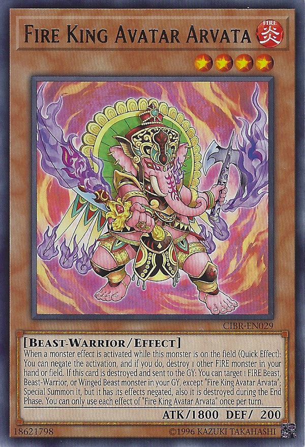 Fire King Avatar Arvata - CIBR-EN029 - Rare - Unlimited available at 401 Games Canada