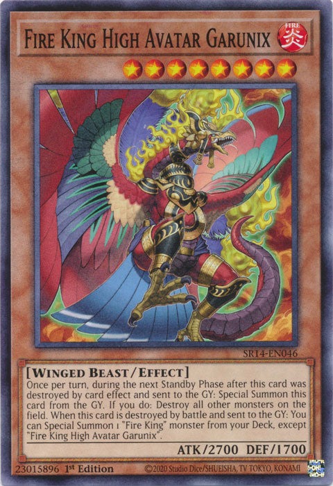 Fire King High Avatar Garunix - SR14-EN046 - Common - 1st Edition available at 401 Games Canada