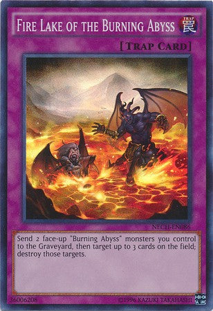 Fire Lake of the Burning Abyss - NECH-EN086 - Super Rare - Unlimited available at 401 Games Canada