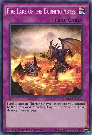 Fire Lake of the Burning Abyss - NECH-ENS12 - Super Rare - Limited Edition available at 401 Games Canada