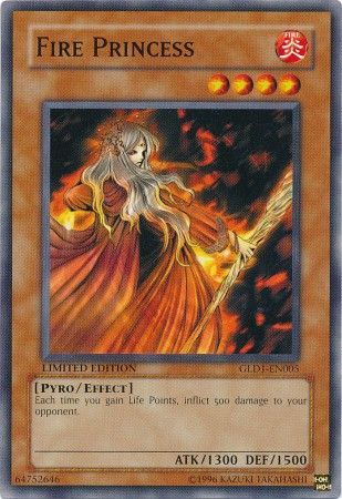 Fire Princess - GLD1-EN005 - Common - Limited Edition available at 401 Games Canada