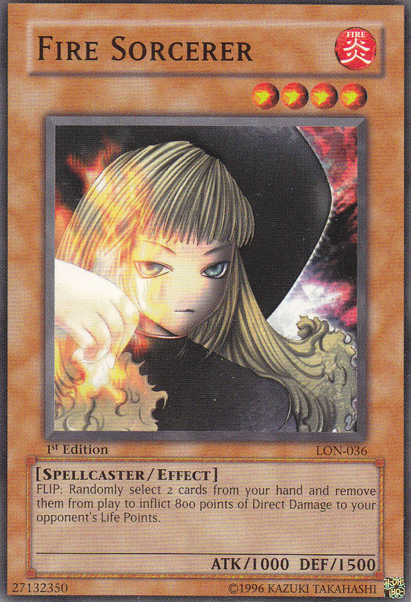 Fire Sorcerer - LON-036 - Common - 1st Edition available at 401 Games Canada