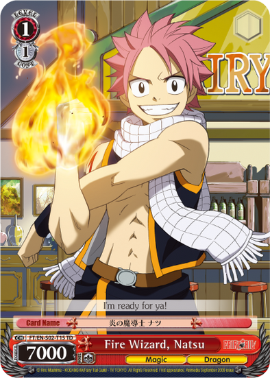 Fire Wizard, Natsu - FT/EN-S02-T15 - Trial Deck available at 401 Games Canada