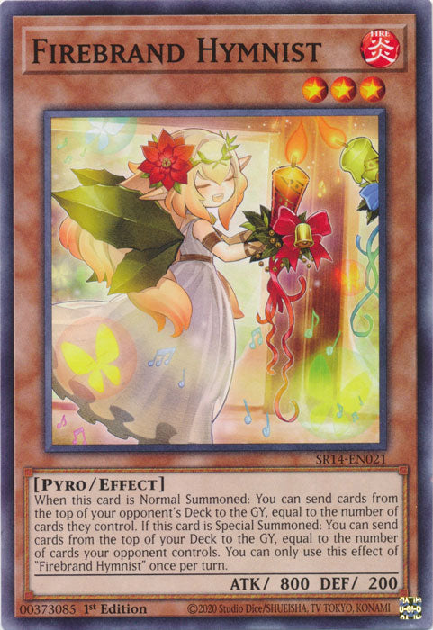 Firebrand Hymnist - SR14-EN021 - Common - 1st Edition available at 401 Games Canada