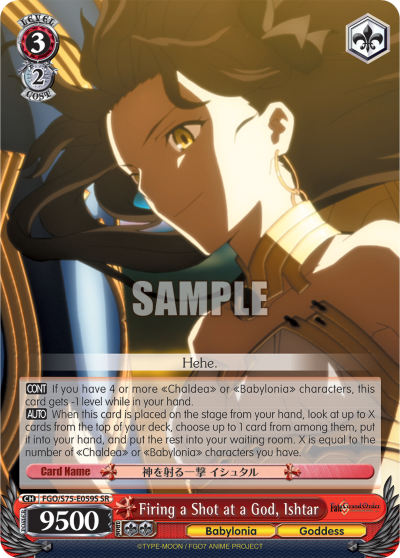 Firing a Shot at a God, Ishtar (SR) available at 401 Games Canada