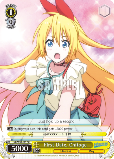 First Date, Chitoge - NK/W30-E017 - Common available at 401 Games Canada