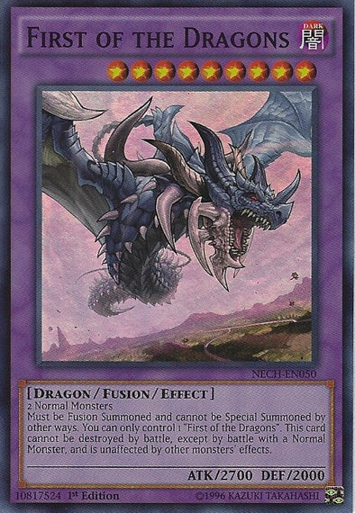 First of the Dragons - NECH-EN050 - Super Rare - 1st Edition available at 401 Games Canada