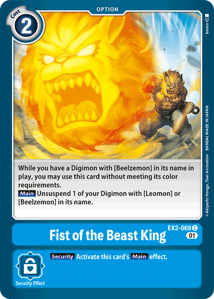 Fist of the Beast King - EX2-069 - Common available at 401 Games Canada