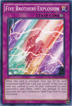 Five Brothers Explosion - MP14-EN058 - Common - 1st Edition available at 401 Games Canada