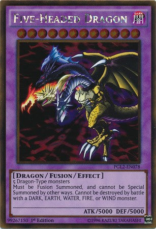 Five-Headed Dragon - PGL2-EN078 - Gold Rare - 1st Edition available at 401 Games Canada