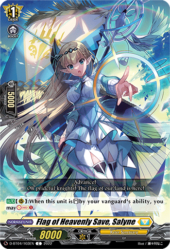 Flag of Heavenly Save, Salyne - D-BT04/103 - Common available at 401 Games Canada