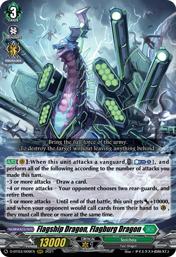 Flagship Dragon, Flagburg Dragon - D-BT03/009 - Triple Rare available at 401 Games Canada