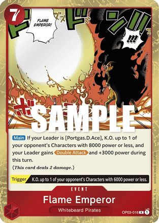 Flame Emperor - OP03-016 - Rare available at 401 Games Canada