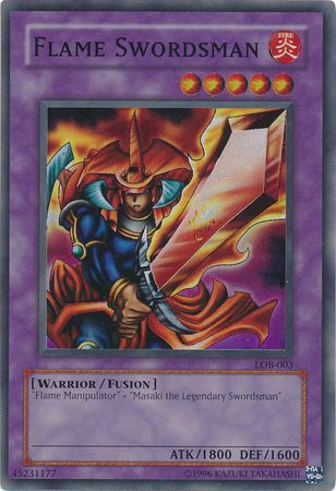 Flame Swordsman - LOB-003 - Super Rare - Unlimited available at 401 Games Canada