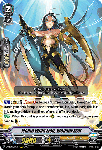 Flame Wind Lion, Wonder Ezel - D-VS04/019 - Triple Rare available at 401 Games Canada