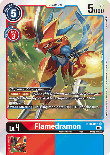 Flamedramon - BT8-012 - Rare available at 401 Games Canada