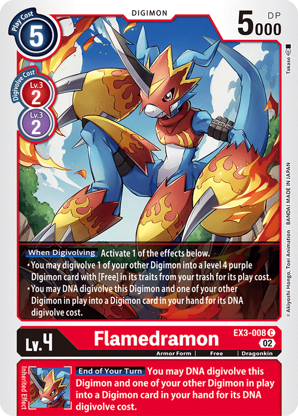 Flamedramon - EX3-008 - Common available at 401 Games Canada