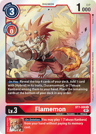 Flamemon - BT7-008 - Rare available at 401 Games Canada