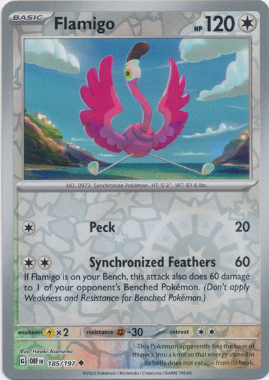 Flamigo - 185/197 - Uncommon - Reverse Holo available at 401 Games Canada