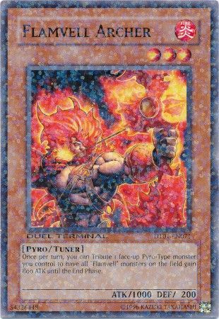 Flamvell Archer - DT01-EN071 - Normal Parallel Rare available at 401 Games Canada