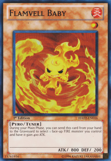 Flamvell Baby - HA02-EN016 - Super Rare - 1st Edition available at 401 Games Canada