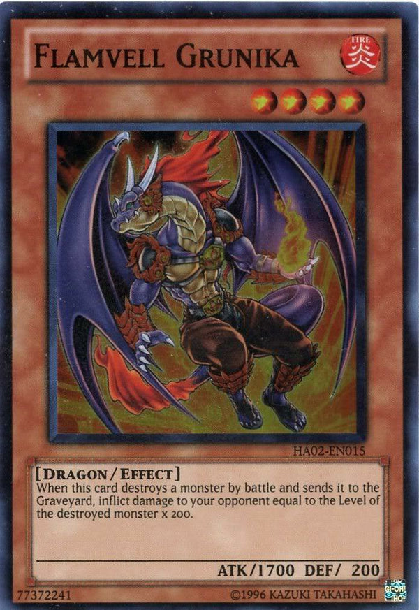 Flamvell Grunika - HA02-EN015 - Super Rare - Unlimited available at 401 Games Canada