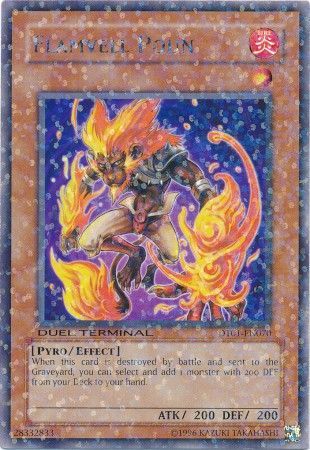 Flamvell Poun - DT01-EN070 - Rare Parallel Rare available at 401 Games Canada