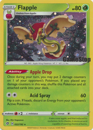 Flapple - 022/192 - Holo Promo (Gamestop) available at 401 Games Canada