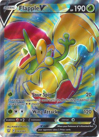 Flapple V - 143/163 - Full Art Ultra Rare available at 401 Games Canada