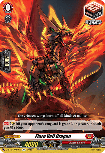 Flare Veil Dragon - D-BT04/034 - Rare available at 401 Games Canada