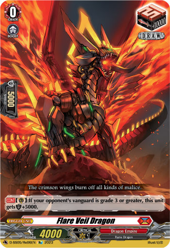 Flare Veil Dragon - D-SS05/Re06 - Special Reprint available at 401 Games Canada